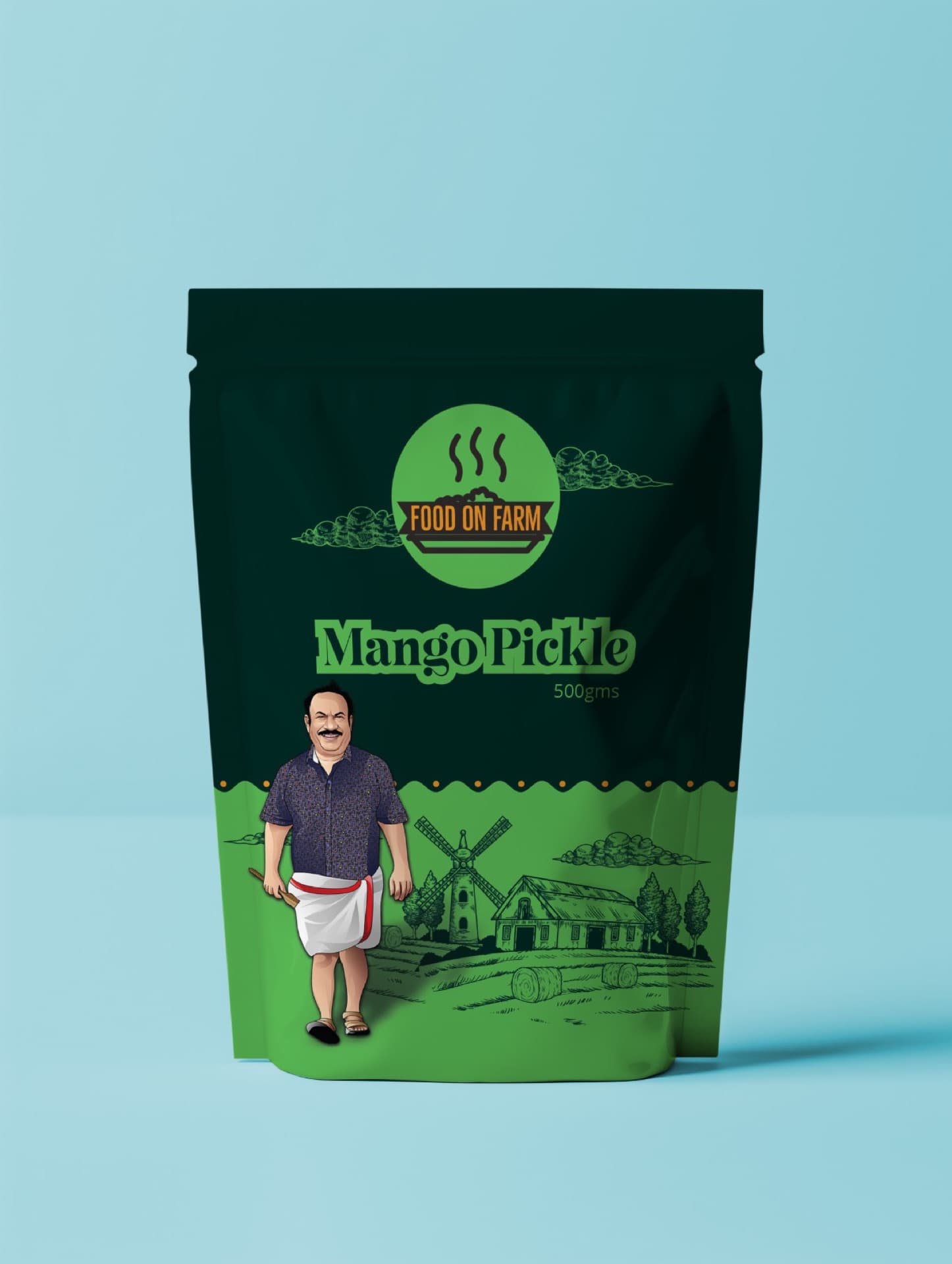 FoodOnFarm product packaging design by Dandora